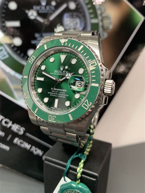 rolex green inside|Rolex green bezel submariner.